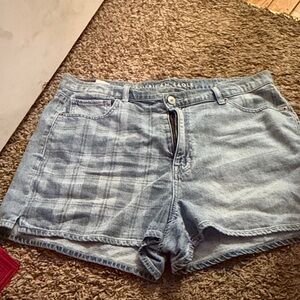American Eagle Outfitters Faded Light Blue Denim Shorts